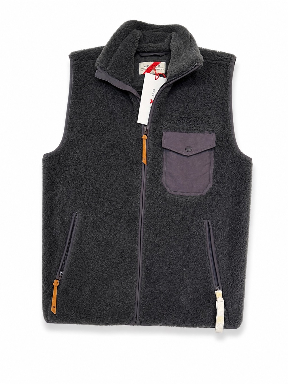 Women's Charcoal Sherpa Vest - Brand: